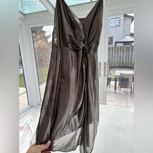 CAMI NYC silver metallic Tori cocktail dress - Picture 3 of 6